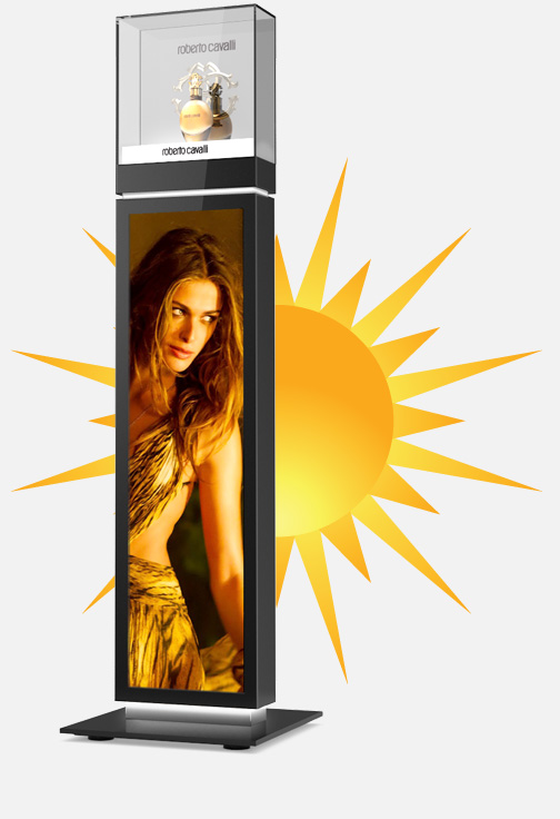 iDisplay Tower con brillo alto